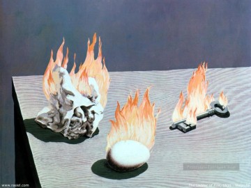 La escalera de fuego 1939 René Magritte Pinturas al óleo